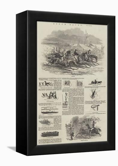 Epsom Races, 1849-Harrison William Weir-Framed Premier Image Canvas