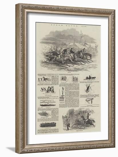 Epsom Races, 1849-Harrison William Weir-Framed Giclee Print