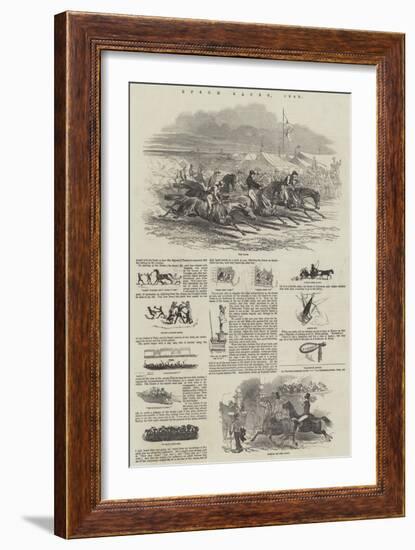 Epsom Races, 1849-Harrison William Weir-Framed Giclee Print