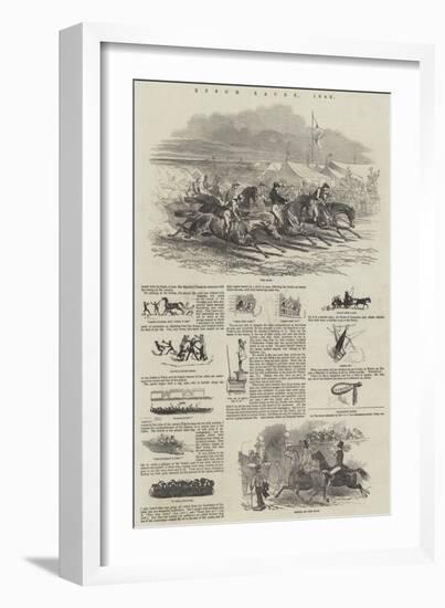 Epsom Races, 1849-Harrison William Weir-Framed Giclee Print