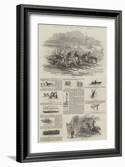 Epsom Races, 1849-Harrison William Weir-Framed Giclee Print