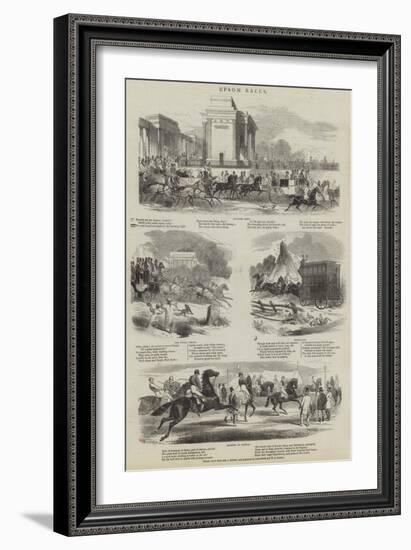 Epsom Races-null-Framed Giclee Print