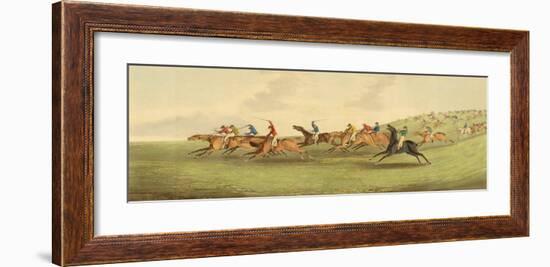 Epsom: Running-Henry Alken-Framed Art Print