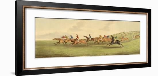 Epsom: Running-Henry Alken-Framed Art Print