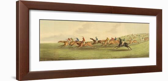 Epsom: Running-Henry Alken-Framed Art Print