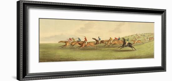 Epsom: Running-Henry Alken-Framed Art Print