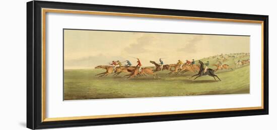 Epsom: Running-Henry Alken-Framed Art Print