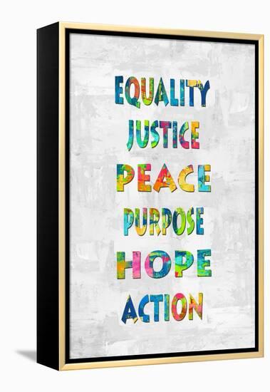 Equality Justice in Color-Jamie MacDowell-Framed Stretched Canvas