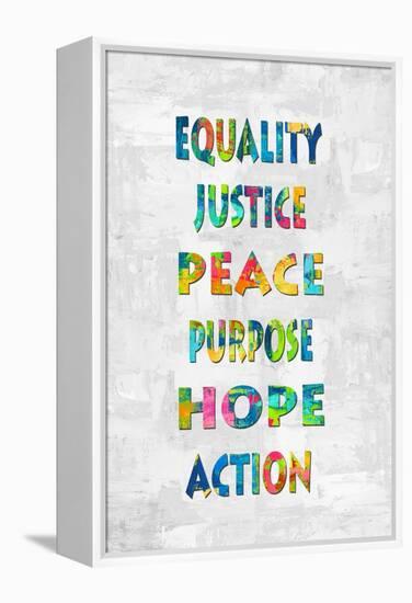 Equality Justice in Color-Jamie MacDowell-Framed Stretched Canvas