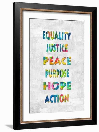 Equality Justice in Color-Jamie MacDowell-Framed Art Print