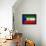 Equatorial Guinea Flag Design with Wood Patterning - Flags of the World Series-Philippe Hugonnard-Framed Stretched Canvas displayed on a wall