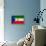 Equatorial Guinea Flag Design with Wood Patterning - Flags of the World Series-Philippe Hugonnard-Framed Stretched Canvas displayed on a wall