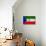 Equatorial Guinea Flag Design with Wood Patterning - Flags of the World Series-Philippe Hugonnard-Art Print displayed on a wall