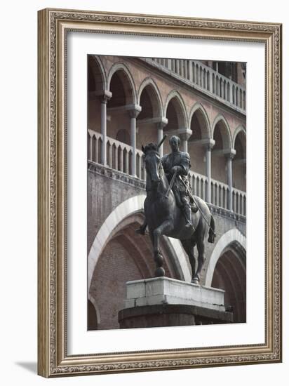 Equestrian Monument of Erasmo Da Narni, known as Gattamelata, Bronze Statue, 1446-1453-null-Framed Giclee Print
