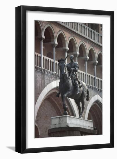 Equestrian Monument of Erasmo Da Narni, known as Gattamelata, Bronze Statue, 1446-1453-null-Framed Giclee Print