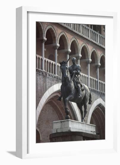 Equestrian Monument of Erasmo Da Narni, known as Gattamelata, Bronze Statue, 1446-1453-null-Framed Giclee Print