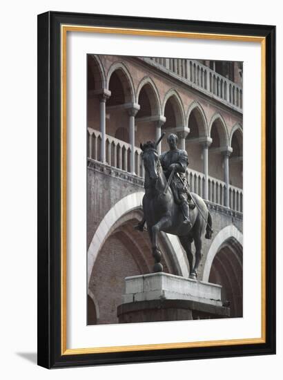 Equestrian Monument of Erasmo Da Narni, known as Gattamelata, Bronze Statue, 1446-1453-null-Framed Giclee Print