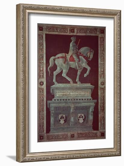 Equestrian Monument of Sir John Hawkwood-Paolo Uccello-Framed Giclee Print