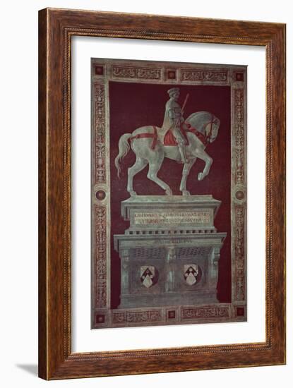 Equestrian Monument of Sir John Hawkwood-Paolo Uccello-Framed Giclee Print