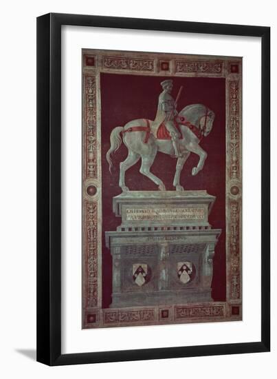 Equestrian Monument of Sir John Hawkwood-Paolo Uccello-Framed Giclee Print