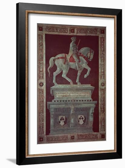 Equestrian Monument of Sir John Hawkwood-Paolo Uccello-Framed Giclee Print