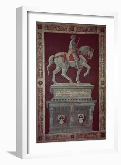 Equestrian Monument of Sir John Hawkwood-Paolo Uccello-Framed Giclee Print