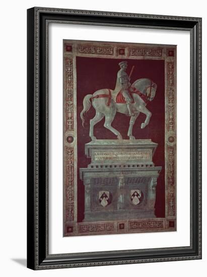 Equestrian Monument of Sir John Hawkwood-Paolo Uccello-Framed Giclee Print