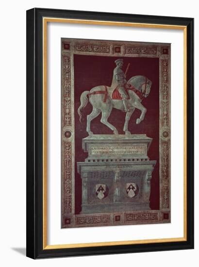 Equestrian Monument of Sir John Hawkwood-Paolo Uccello-Framed Giclee Print