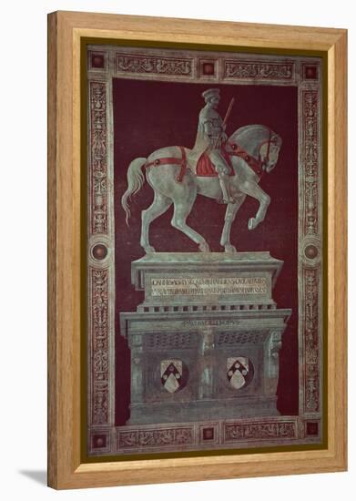 Equestrian Monument of Sir John Hawkwood-Paolo Uccello-Framed Premier Image Canvas