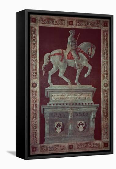 Equestrian Monument of Sir John Hawkwood-Paolo Uccello-Framed Premier Image Canvas