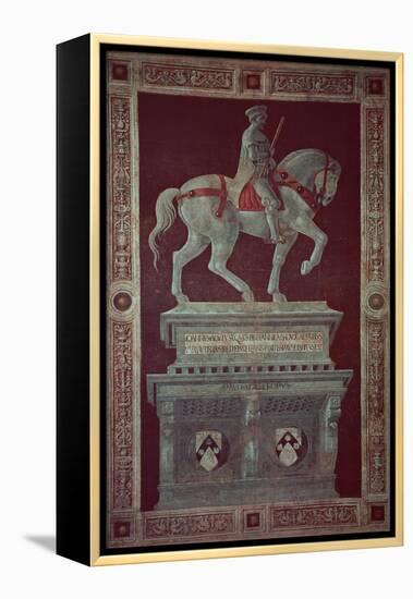 Equestrian Monument of Sir John Hawkwood-Paolo Uccello-Framed Premier Image Canvas