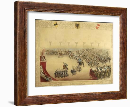 Equestrian Performance in Theater-null-Framed Giclee Print