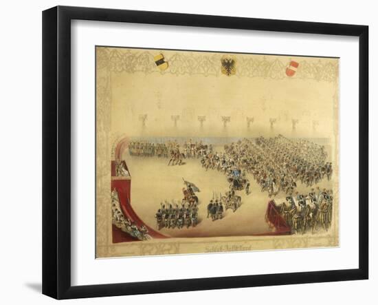 Equestrian Performance in Theater-null-Framed Giclee Print