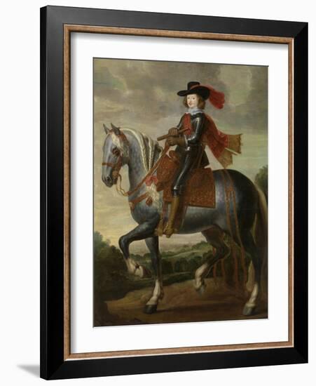 Equestrian Portrait of Cardinal-Infante Ferdinand of Austria, First Third of 17th C-Caspar De Crayer-Framed Giclee Print