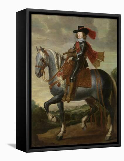 Equestrian Portrait of Cardinal-Infante Ferdinand of Austria, First Third of 17th C-Caspar De Crayer-Framed Premier Image Canvas