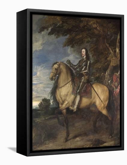 Equestrian Portrait of Charles I (1600-49) C.1637-38-Sir Anthony Van Dyck-Framed Premier Image Canvas