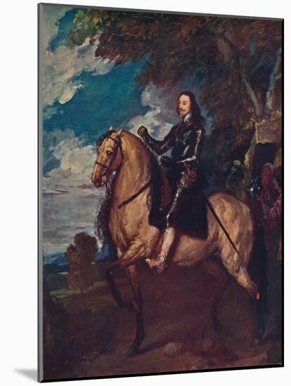 'Equestrian Portrait of Charles I', c1637, (c1915)-Anthony Van Dyck-Mounted Giclee Print