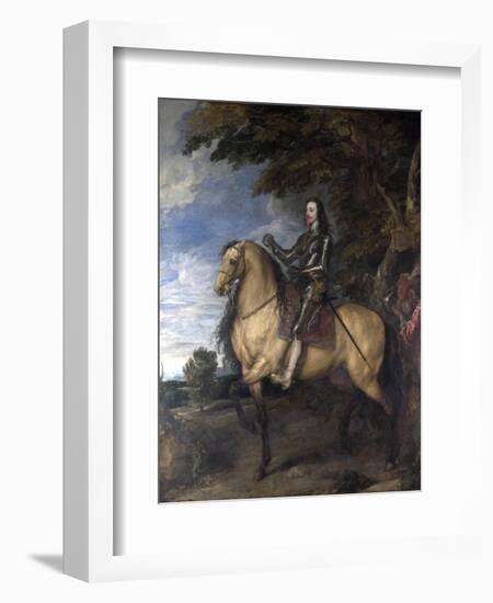 Equestrian Portrait of Charles I-Sir Anthony Van Dyck-Framed Giclee Print