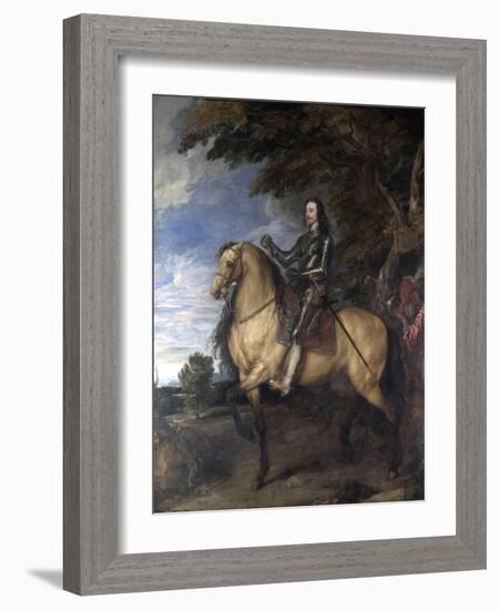 Equestrian Portrait of Charles I-Sir Anthony Van Dyck-Framed Giclee Print