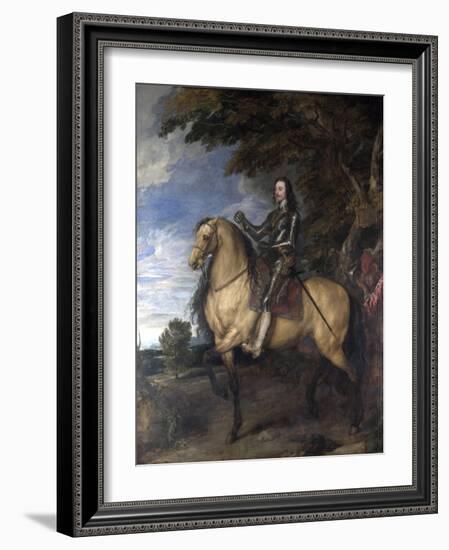 Equestrian Portrait of Charles I-Sir Anthony Van Dyck-Framed Giclee Print