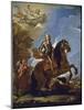 Equestrian Portrait of Charles II of Spain, before 1694-Luca Giordano-Mounted Giclee Print