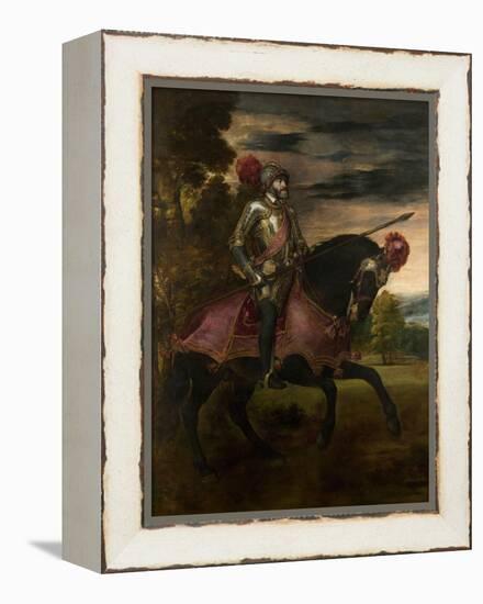 Equestrian Portrait of Charles V of Spain (1500-155), 1548-Titian (Tiziano Vecelli)-Framed Premier Image Canvas