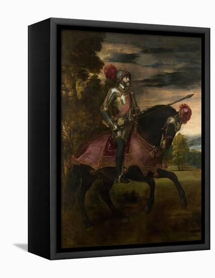 Equestrian Portrait of Charles V of Spain (1500-155), 1548-Titian (Tiziano Vecelli)-Framed Premier Image Canvas