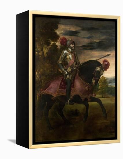 Equestrian Portrait of Charles V of Spain (1500-155), 1548-Titian (Tiziano Vecelli)-Framed Premier Image Canvas