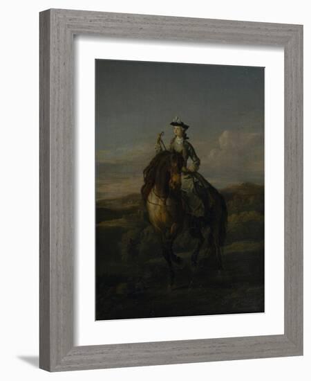 Equestrian Portrait of Charlotte Boyle, Marchioness of Hartington, 1747-William Kent-Framed Giclee Print