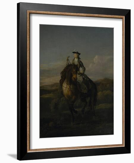 Equestrian Portrait of Charlotte Boyle, Marchioness of Hartington, 1747-William Kent-Framed Giclee Print