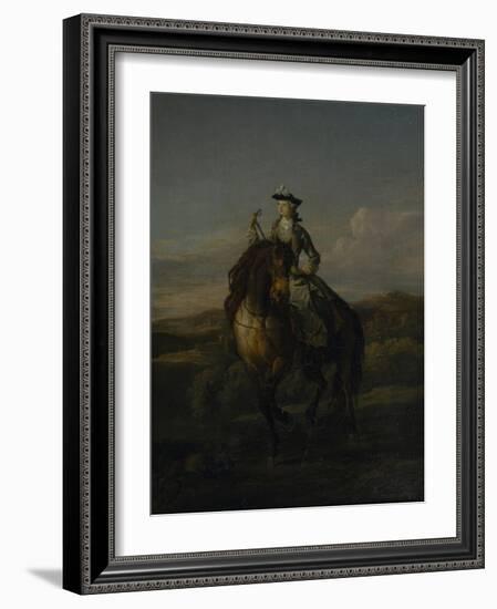 Equestrian Portrait of Charlotte Boyle, Marchioness of Hartington, 1747-William Kent-Framed Giclee Print