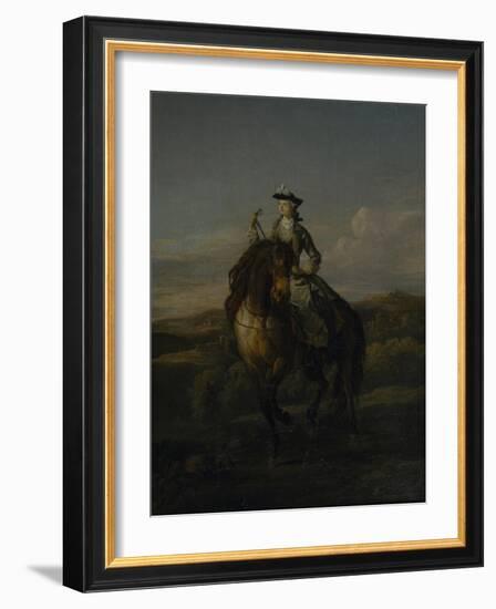 Equestrian Portrait of Charlotte Boyle, Marchioness of Hartington, 1747-William Kent-Framed Giclee Print