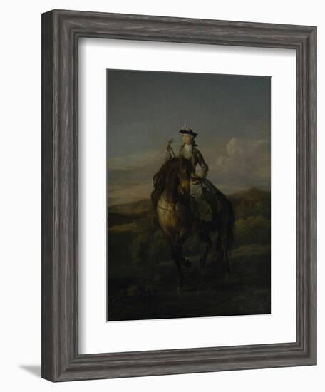 Equestrian Portrait of Charlotte Boyle, Marchioness of Hartington, 1747-William Kent-Framed Giclee Print