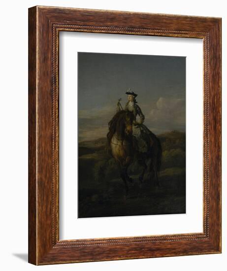 Equestrian Portrait of Charlotte Boyle, Marchioness of Hartington, 1747-William Kent-Framed Giclee Print